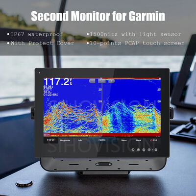 よい価格 高性能 1500 Nits 亮度 防水タッチモニター 完全 IP67 防水評価と Garmin MFD 互換インターフェース オンラインで