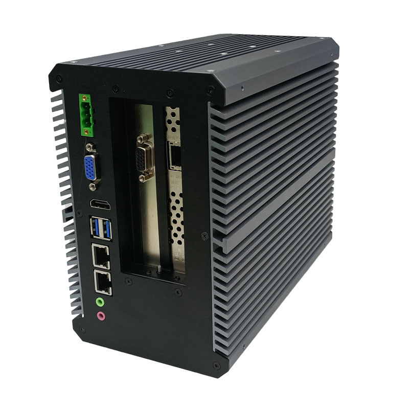 Core I5-7200U CPU と Fanless Design 10G Lan PCI-E 4X を搭載したインダストリアルミニPC
