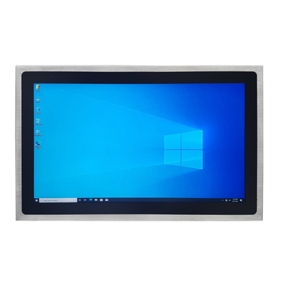 ステンレスステールパネルPC 128GB SSD ストレージ DC 9V - 36V 作業電圧 EETI 80 タッチコントローラ IC CE /