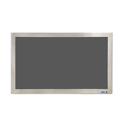 24インチ フル IP65 産業用ステンレス・スチールモニター 1000ニット 抗輝光光学結合
