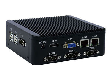 よい価格 4 COM RS232の産業Fanless小型PC記入項目の出口ターミナルのためのFanless埋め込まれたコンピュータ6 USB オンラインで