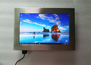 滑らかな円形のステンレス鋼のパネルのPC 12のインチ産業ワイドスクリーンWIFIのサポート