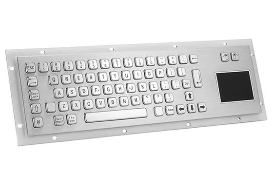 よい価格 PS2 5VDC SS304のタッチパッドが付いている産業金属のキーボードのラック マウント オンラインで