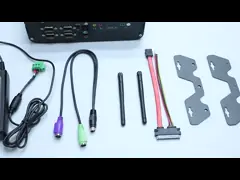 PCIEのFanless産業小型PCのIntel I5 I7 GPIO LPT 6 COM 2 Lans 8 USB箱
